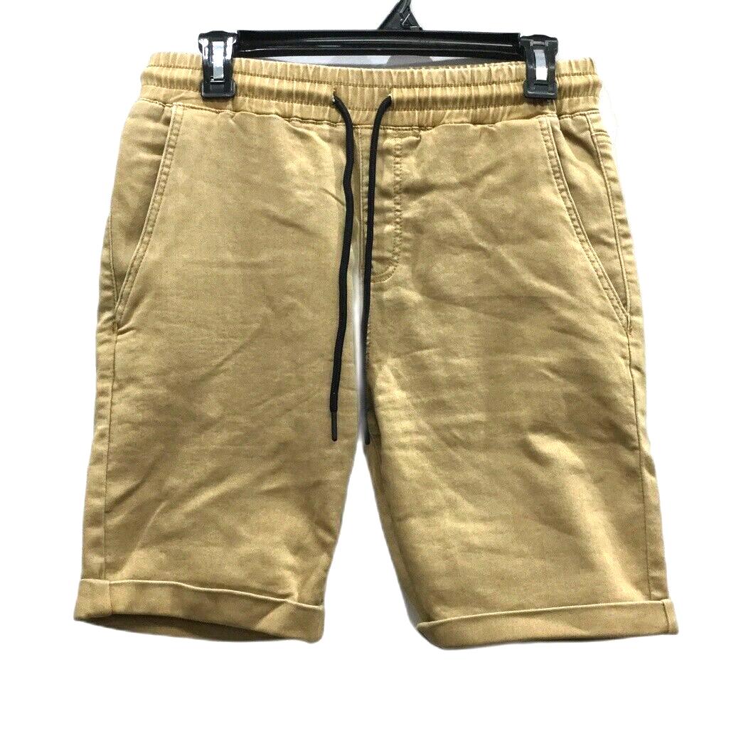 JayJays Tan Brown Everyday Flex-It Wear Drawstring Shorts Mens Size 30 NEW