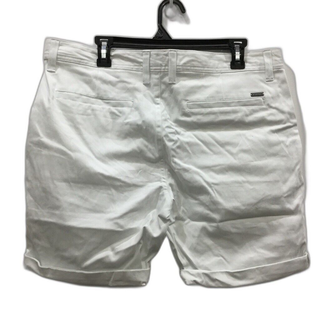 JayJays White Slim Chino Short Stretch Buttoned Zip-Up Shorts Mens Size 36 NEW