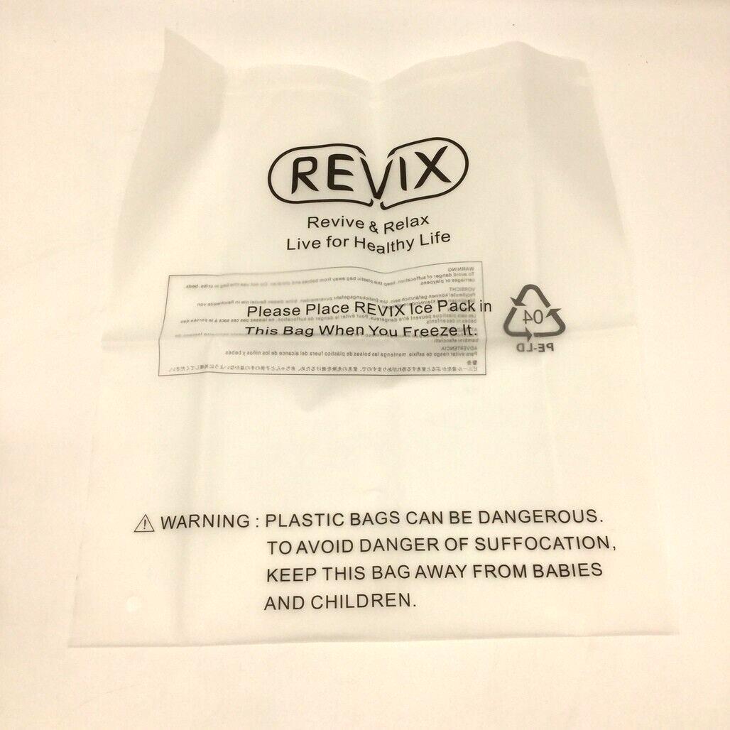 Revix Gel Cold Pack for Shoulder Soft Plush Lining Reversible Design Navy NEW