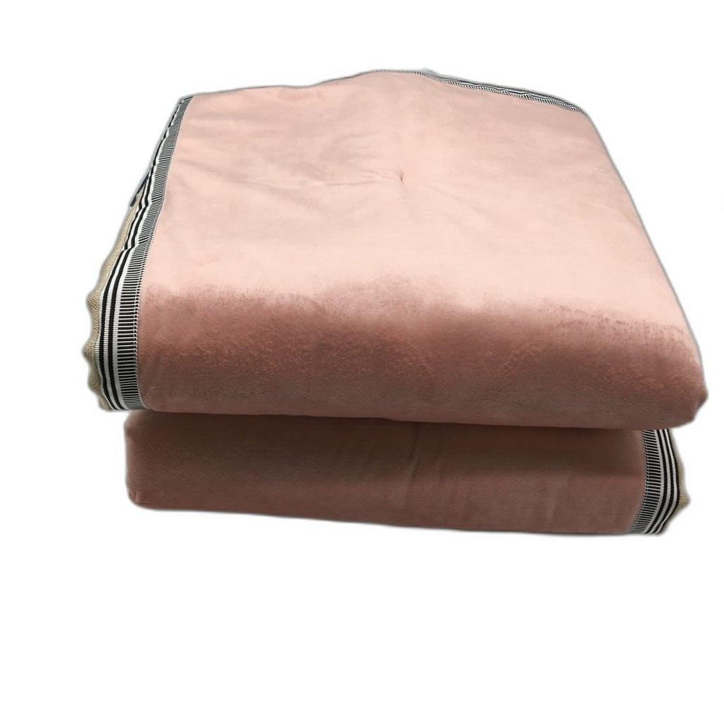 Kirkton House Velvet/Linen Look Pink Sofa Pad Set Of 2 Square Size 70X70 Cm NEW