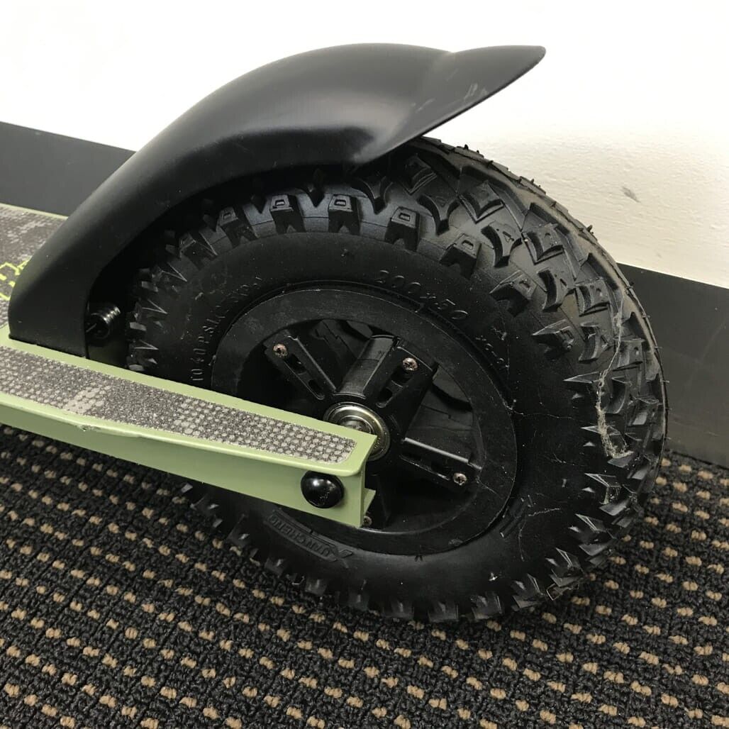 Exdisplay Enduro Trick Ride Dirt Inline Scooter W/ Pneumatic Tyres Green/Blk NEW