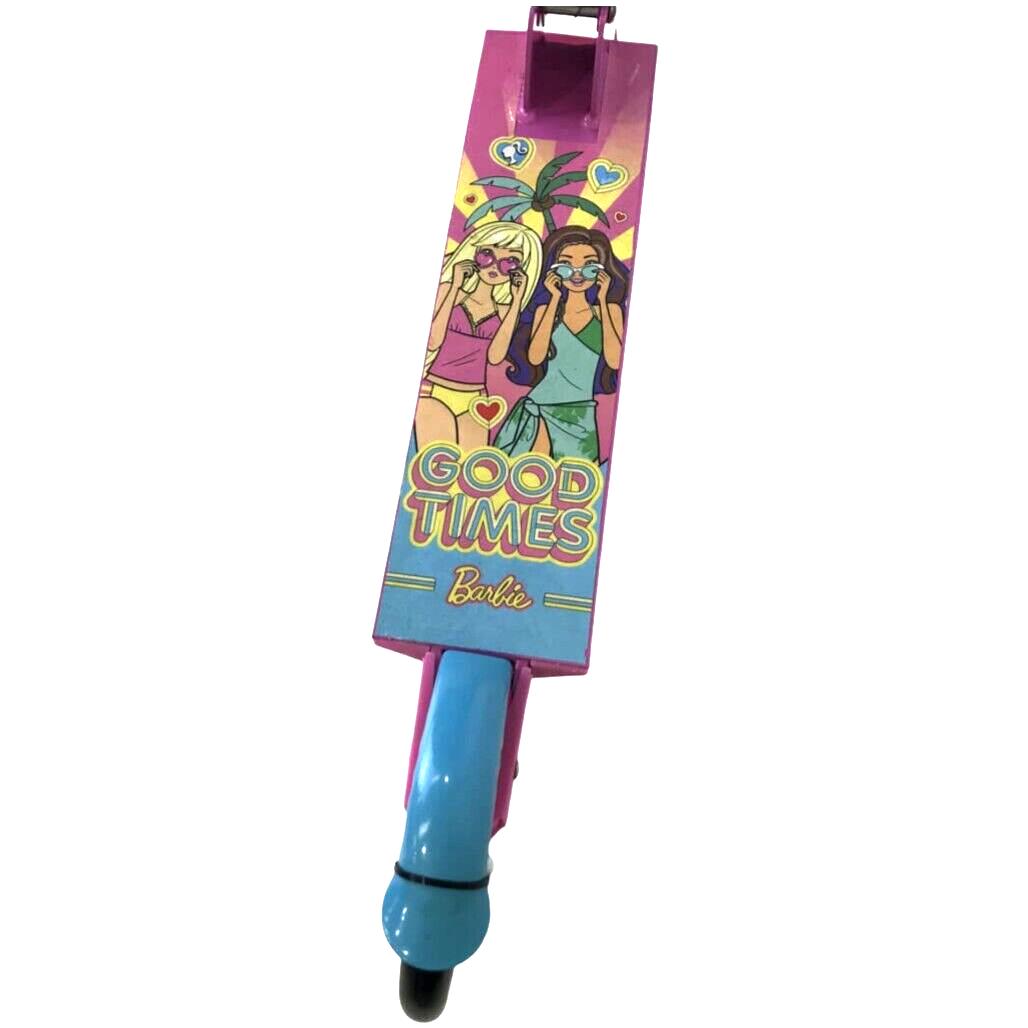 Ex-Display Kids Pink&Blue Barbie Malibu Good Times Design Scooter P/Up Only NEW