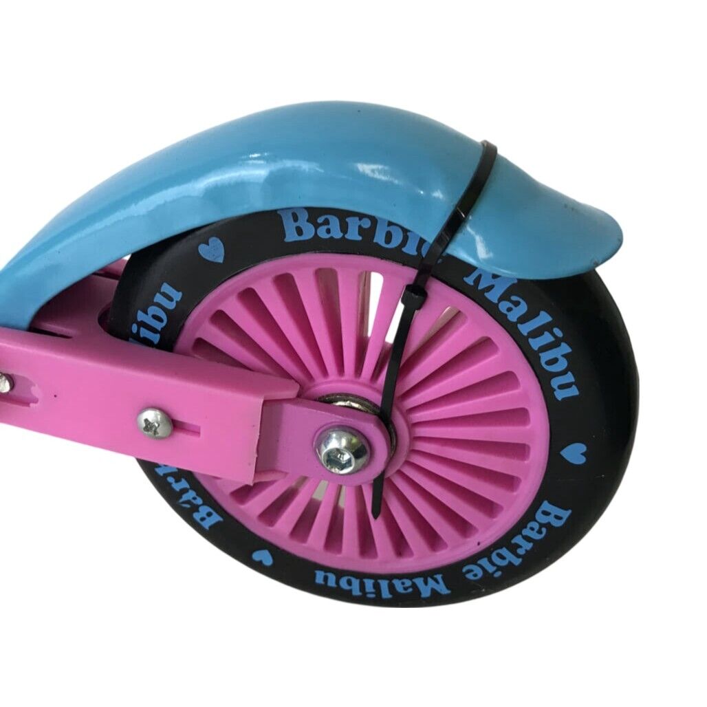 Ex-Display Kids Pink&Blue Barbie Malibu Good Times Design Scooter P/Up Only NEW