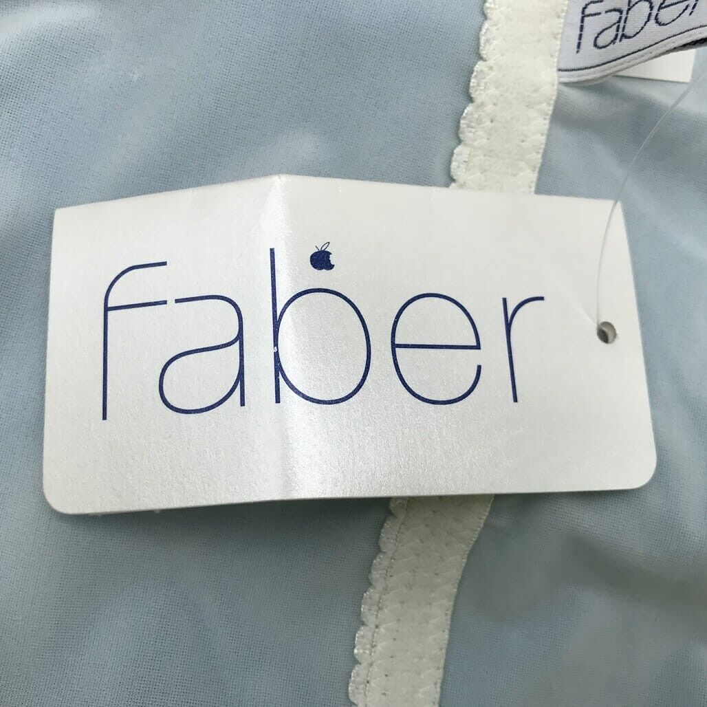 Faber Italian Made Blue Shiny One-Piece Swimwear Suit Ladies Size 12 NEW