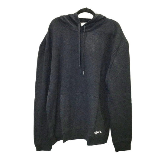 AND1 Black Soft Fleece Pullover Hood Jumper Sweater Pockets Unisex Size 2Xl NEW