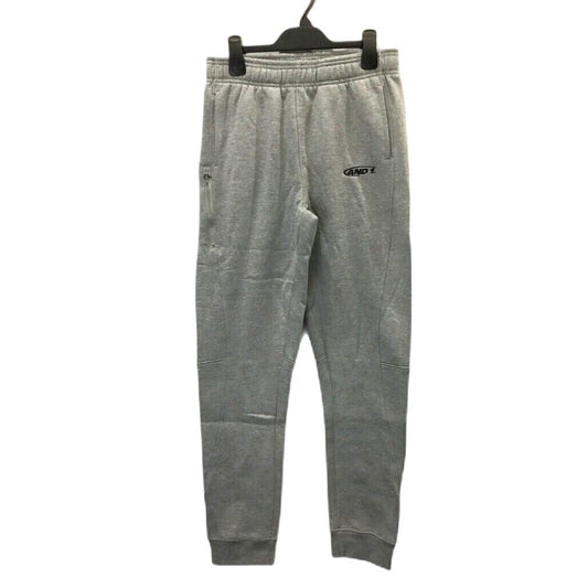 AND1 Grey Soft Tracksuit Fleece Sweatpants W/ Zip Pockets Unisex Size Xs NEW