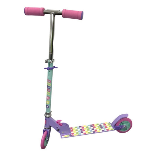 Ex-Display Poppy Pink Multicoloured Flower Foldable Inline Scooter 5+ Yrs NEW