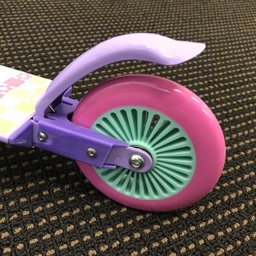 Ex-Display Poppy Pink Multicoloured Flower Foldable Inline Scooter 5+ Yrs NEW