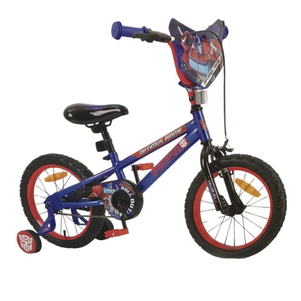 Brand NEW 40Cm Transformers Red & Blue Kids Bike W/ Training Wheels *P/Up Only