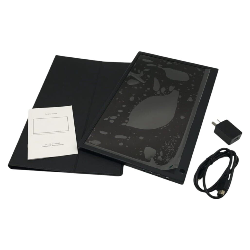 DEMO HaiZR 13.3" 1080p 16:9 USB Type C Full HD Portable Monitor w/ Folio Case