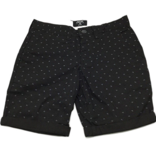 NEW Jay Jays Chino Cotton Blend Black & Grey Dot Print Shorts Mens Size 28
