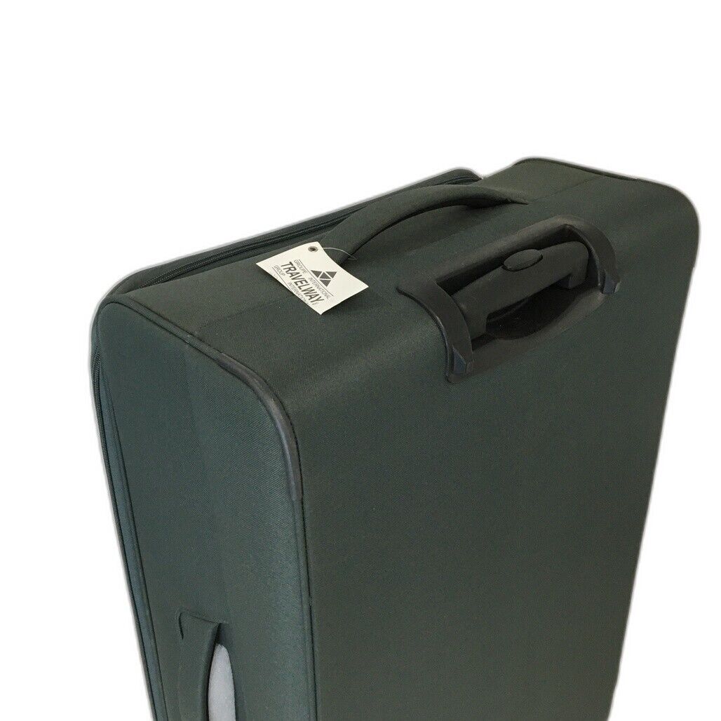 NEW Softshell Charcoal Grey Wheeled & Telescopic Handled Travel Suitcase 72cm