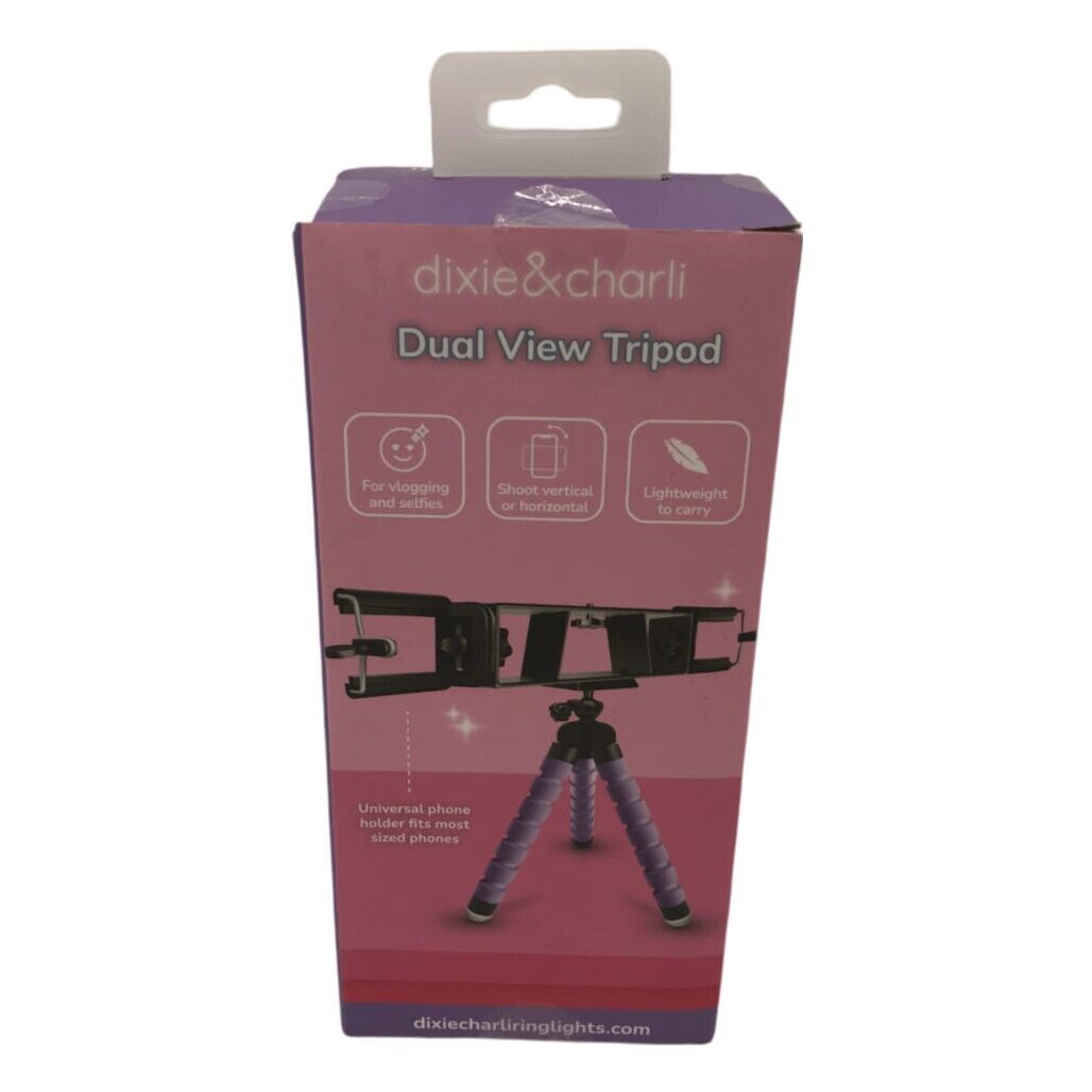 NEW Vlogging Dual View Tripod & Party Projection Light Purple Girls Bundle