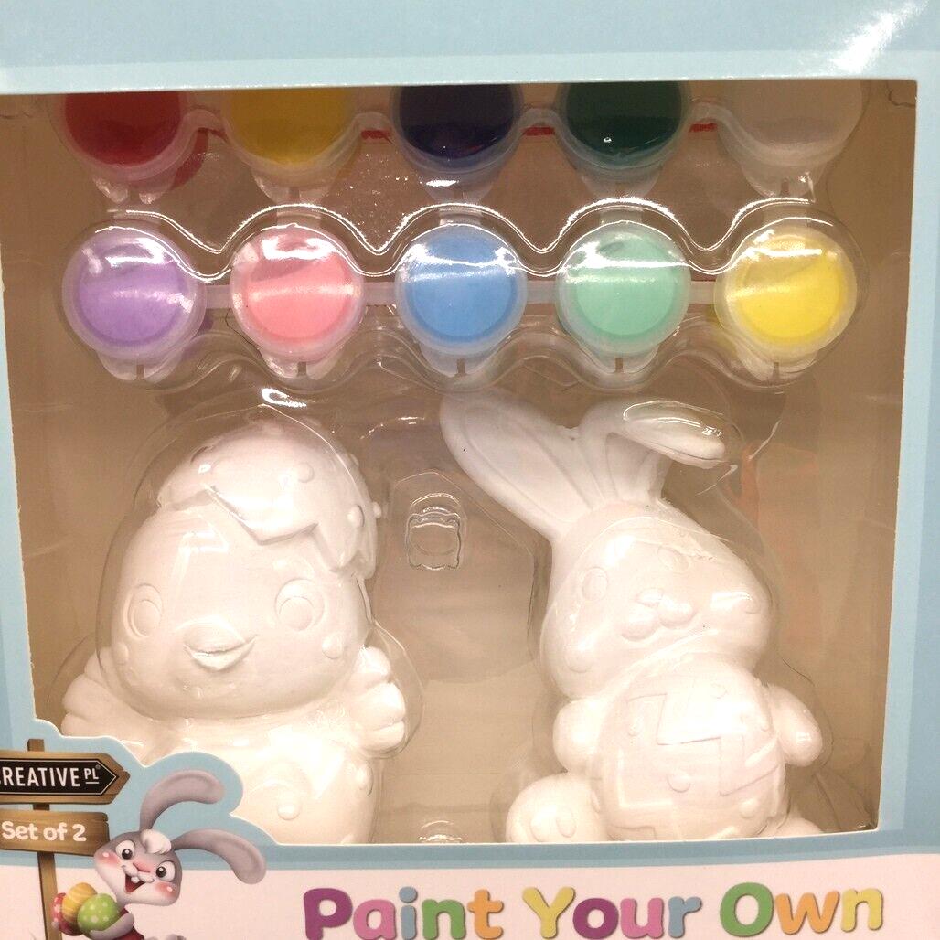 Creative PL Paint Your Own Easter Set Plaster Bunny & Chick 3+ Years NEW