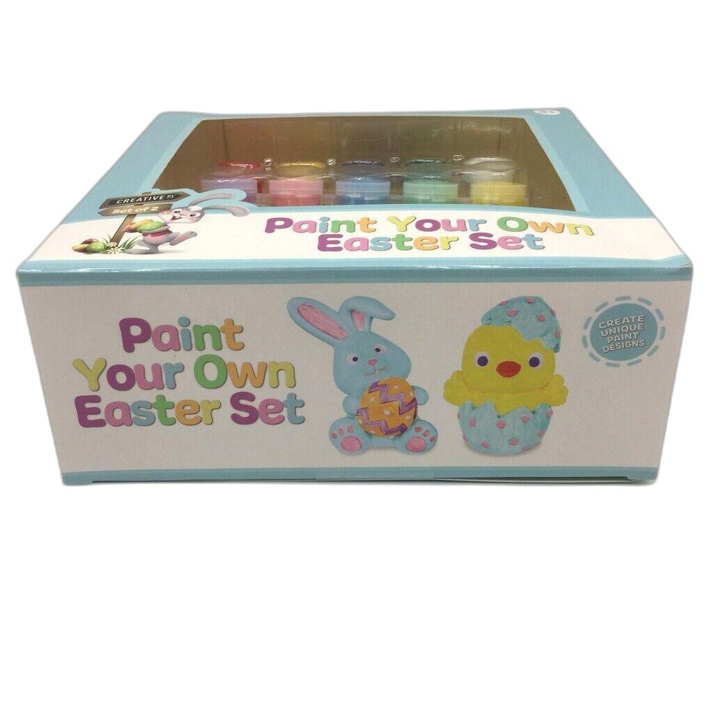 Creative PL Paint Your Own Easter Set Plaster Bunny & Chick 3+ Years NEW