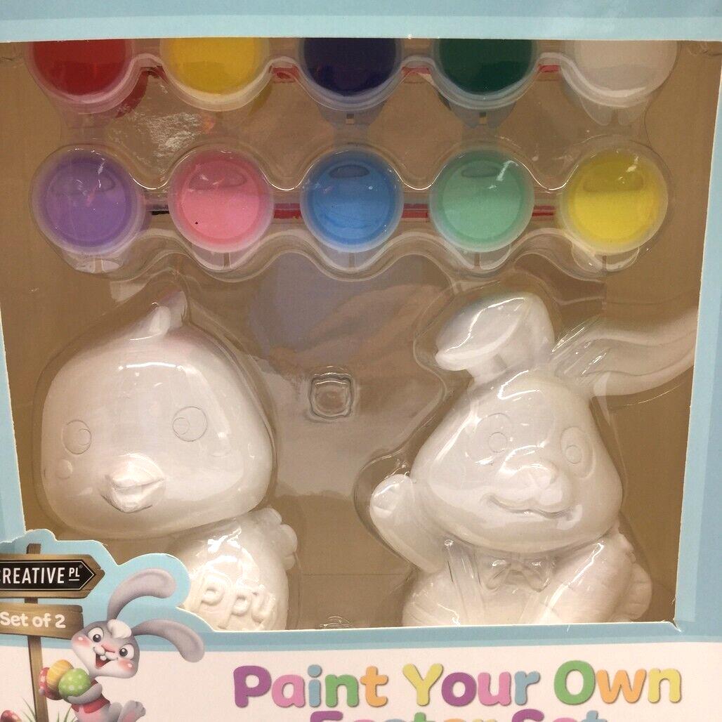 Creative PL Paint Your Own Easter Set Chick & Bunny Plaster Model 3+ Years NEW