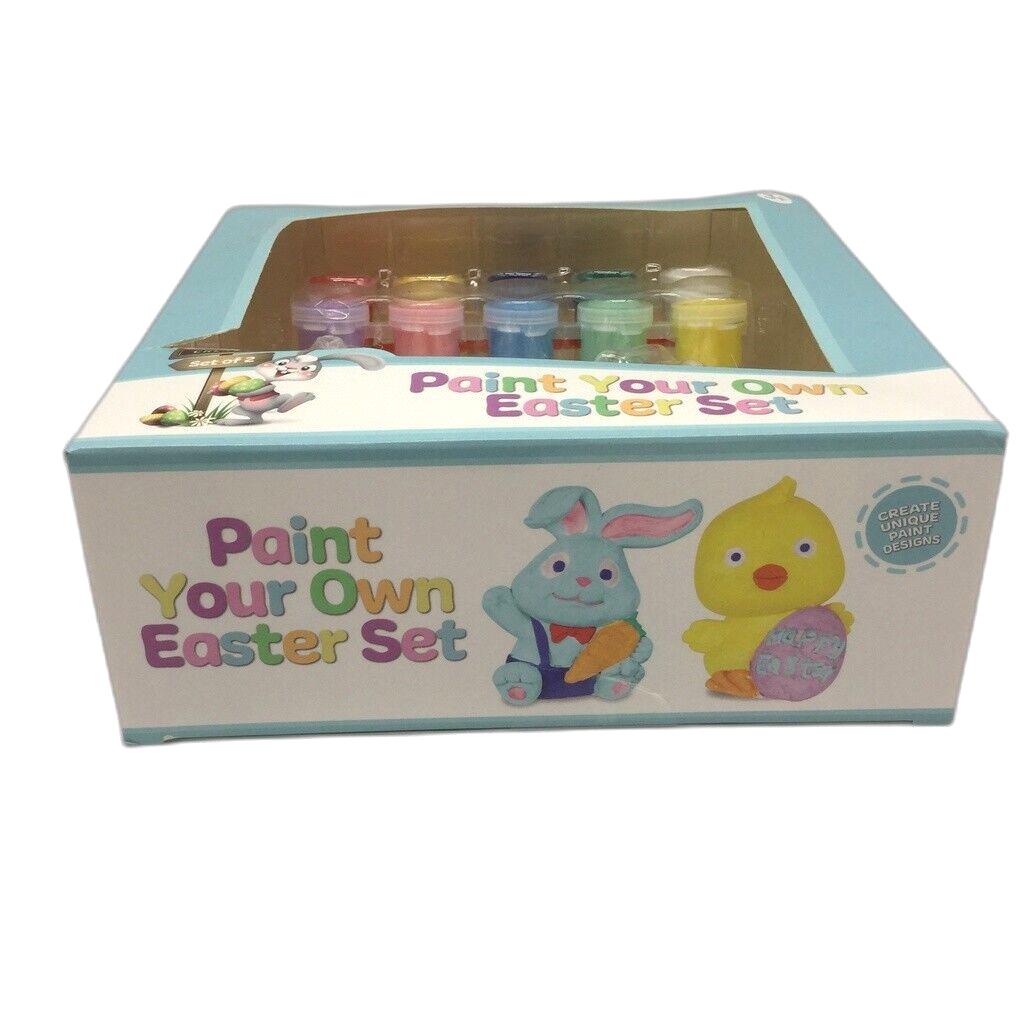 Creative PL Paint Your Own Easter Set Chick & Bunny Plaster Model 3+ Years NEW