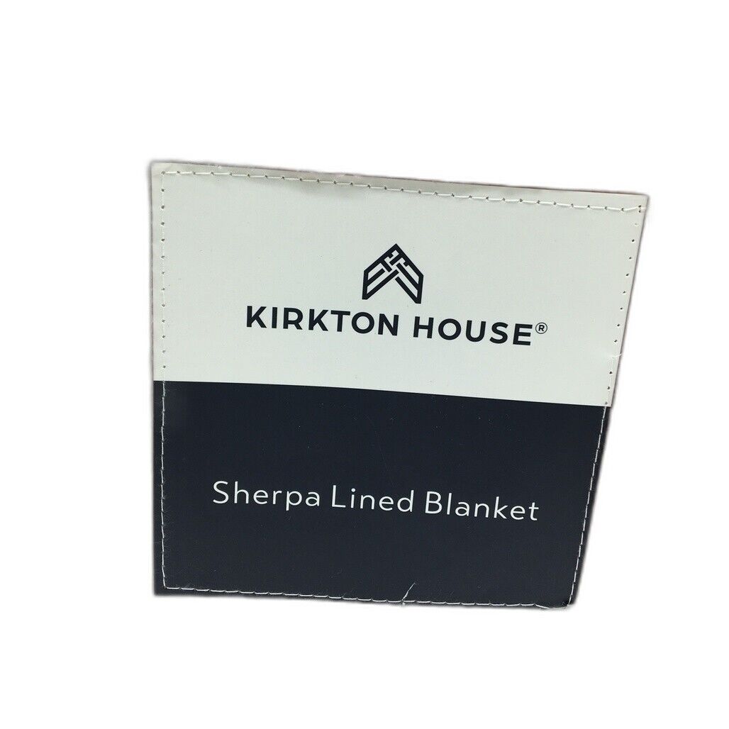 Kirkton House Sherpa Checkered Pink Lined Blanket 2.40X2.50m NEW