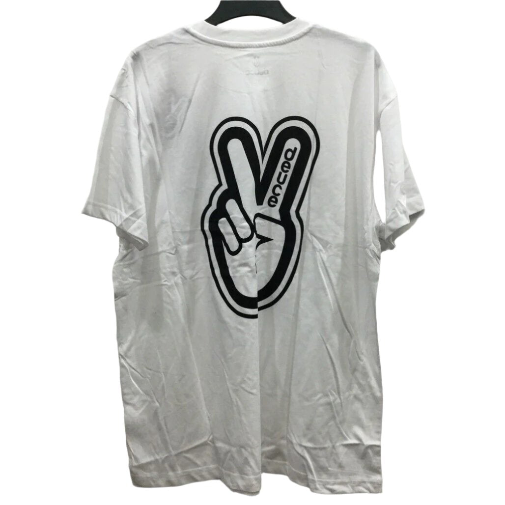 Deuce Premium Sportswear White T-Shirt Peace Sign Design Mens Size X-Large NEW