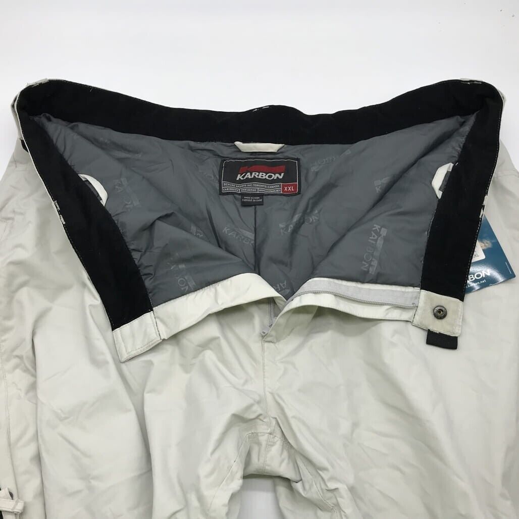 Karbon K7511 AUS Karbonite 15000 Duralite Off-white Snow Pants Mens Size XL NEW