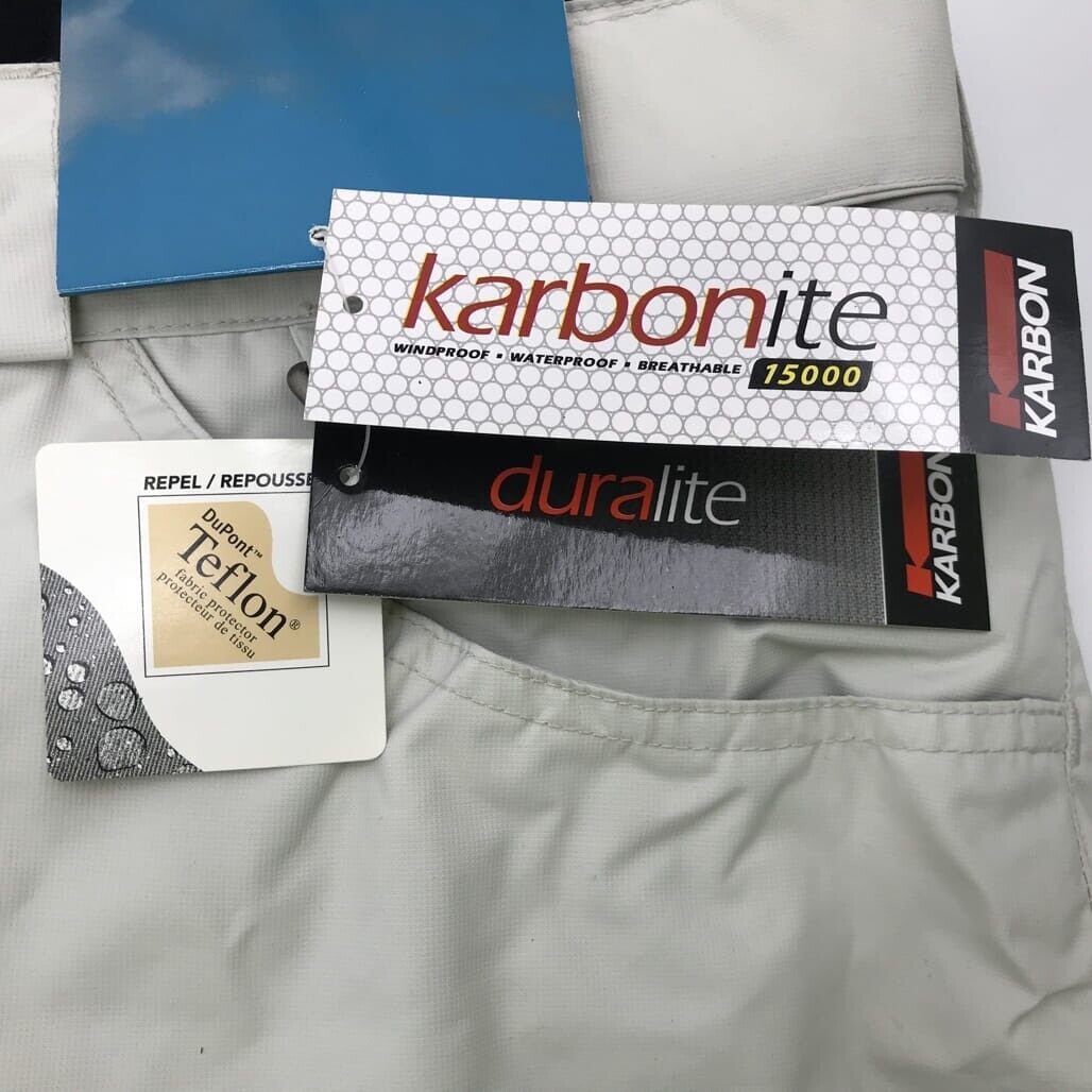 Karbon K7511 AUS Karbonite 15000 Duralite Off-white Snow Pants Mens Size XL NEW