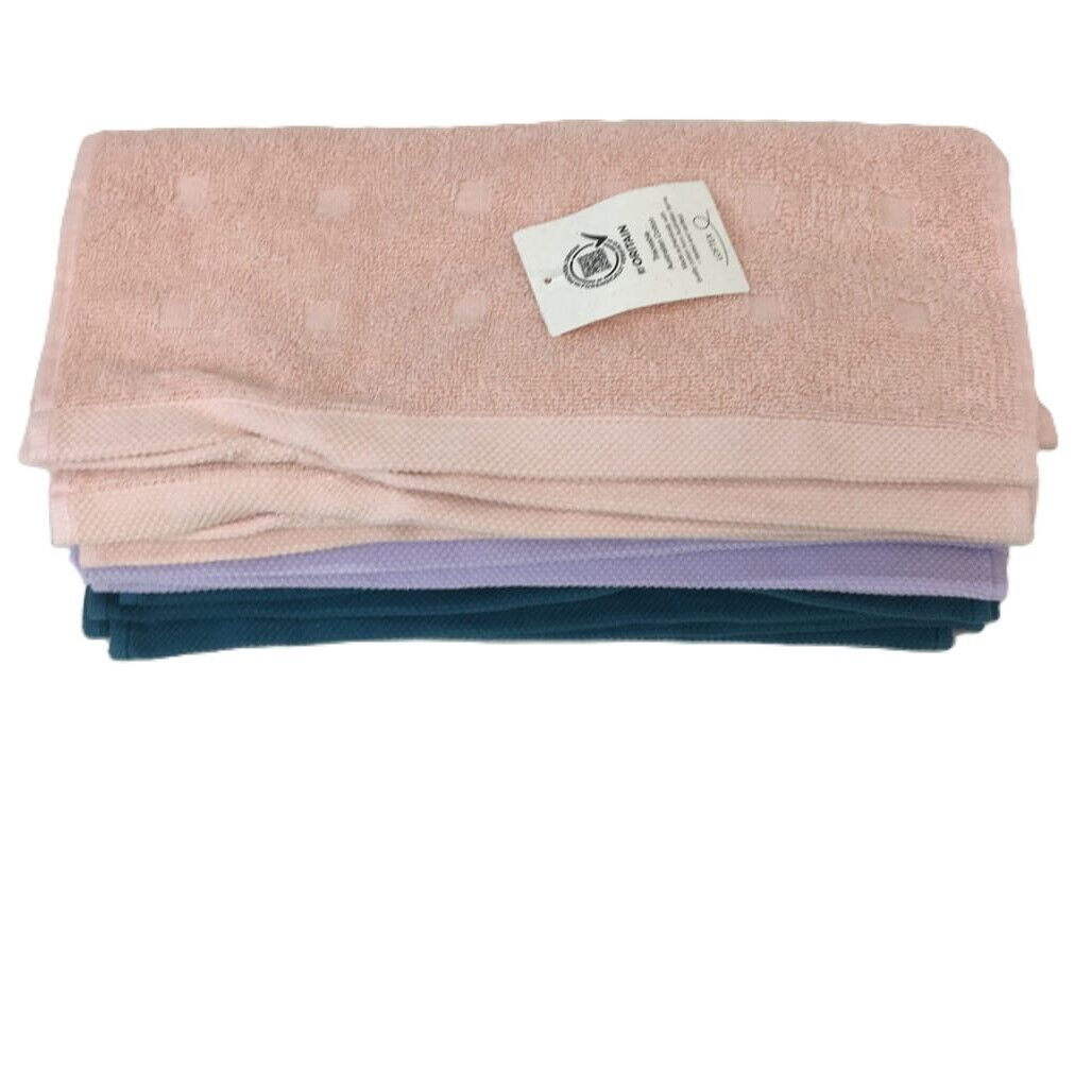 Kirkton House Set of 10 Multicoloured Hand Towels 33x34cm NEW