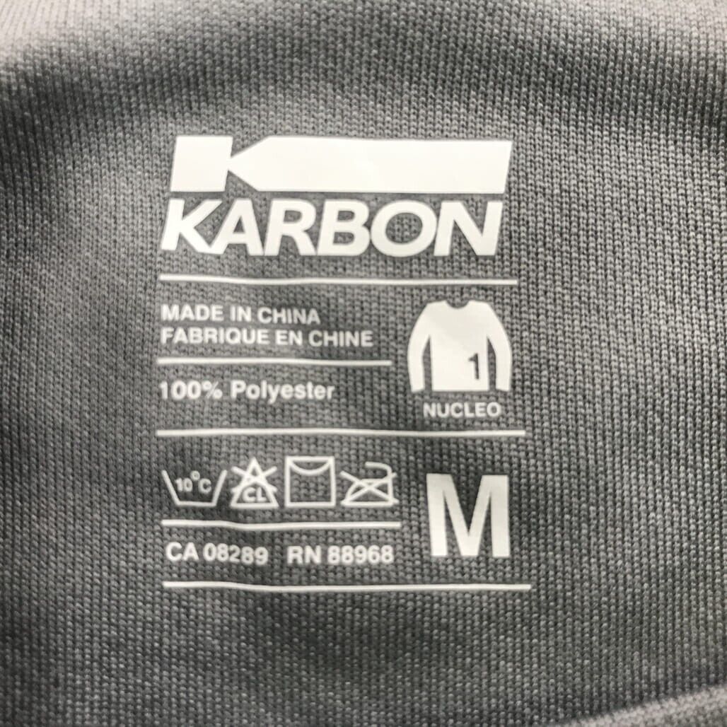 Karbon KA304 ALPS Lvl 1 K-Wick L/Sleeve Athletic Shirt Grey Mens Size Medium NEW