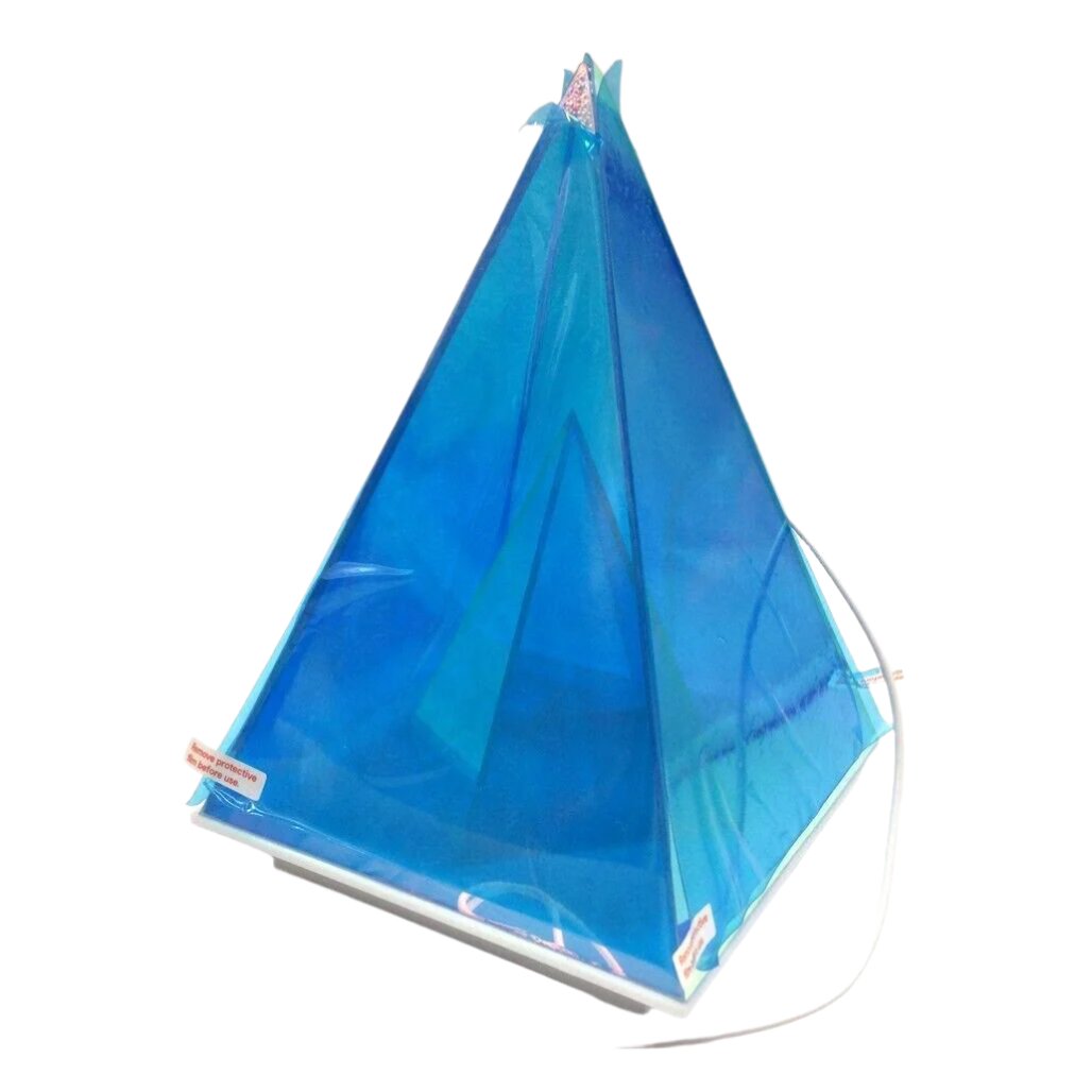 LED Colourful Pyramid Night / Desktop Light USB Powered 15 x 22.5 x 15cm NEW