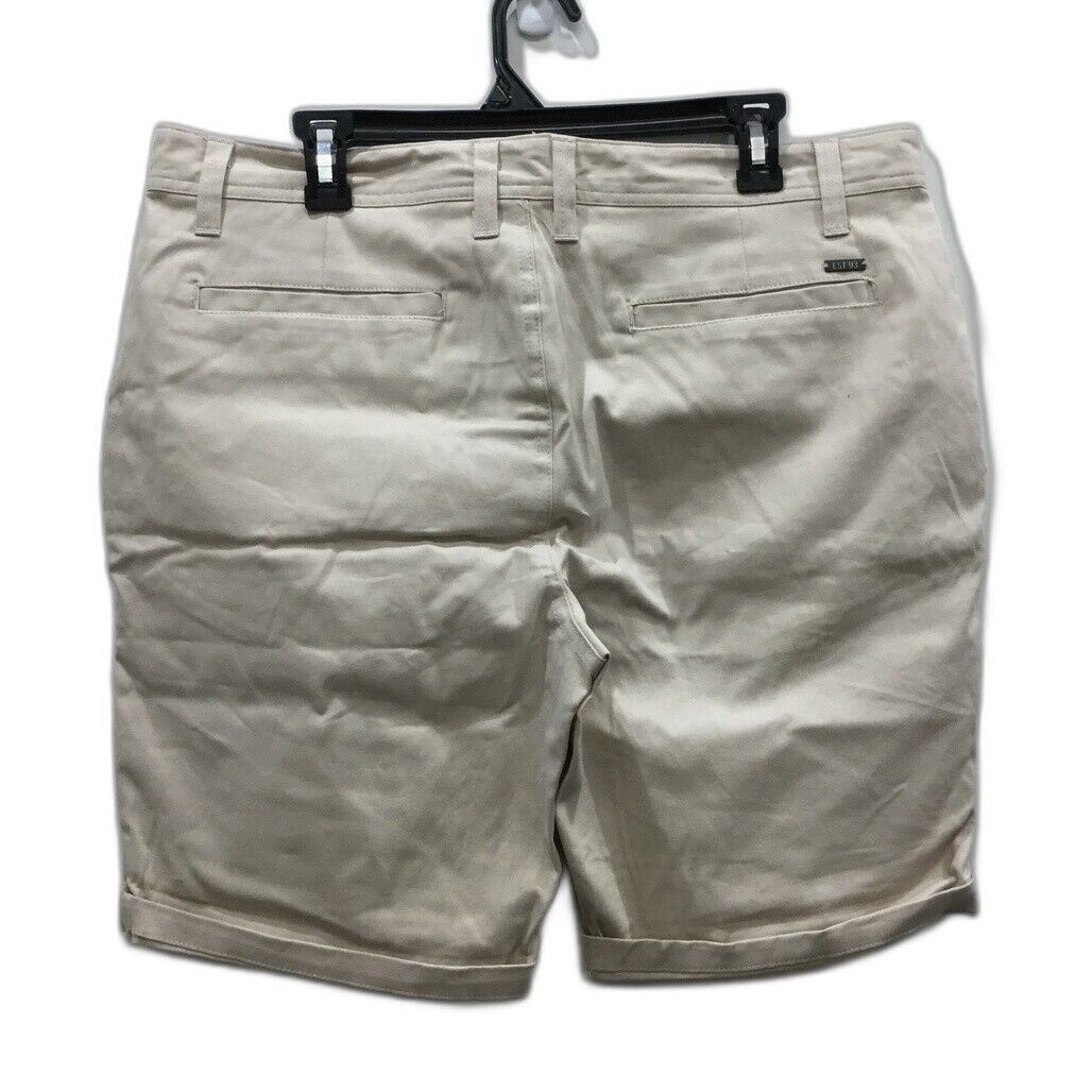 Jay Jays Off White/ Beige Zip-Up Button Closure Chino Shorts Mens Size 36 NEW