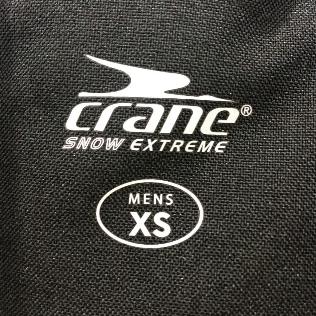 Crane Snow Extreme Fleece Lined Multipocket Men's Ski Jacket Black Size XS NEW