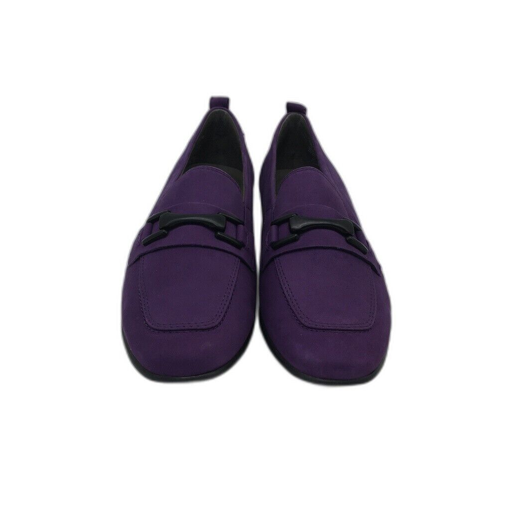 Tamaris Comfort Suede Leather Low Heel Slipper Purple Ladies Size US 9.5 NEW