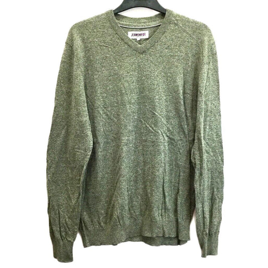 Jeanswest Sage Green Long Sleeve V-Neck Soft Sweater Mens Size Large NEW