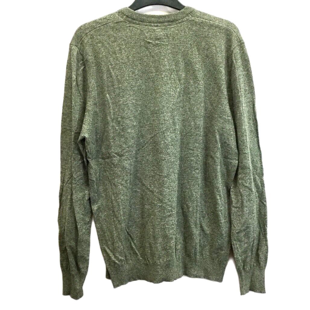 Jeanswest Sage Green Long Sleeve V-Neck Soft Sweater Mens Size Large NEW