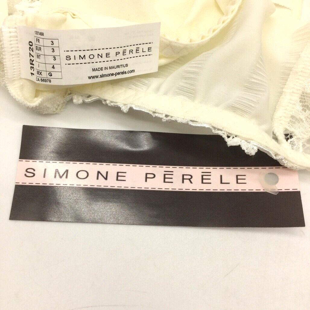 Simone Perele White Floral Embroidered Underwear Ladies Size Italy 4 / XL NEW