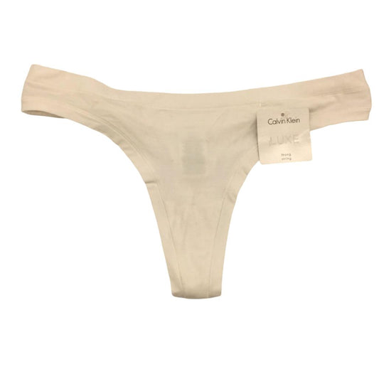 Calvin Klein White Soft Stretchy String Thong Underwear Ladies Size Medium NEW