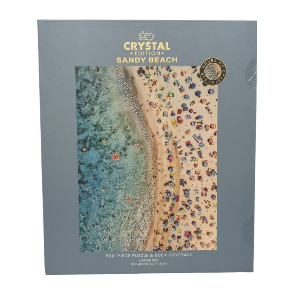 Hinkler Sandy Beach Crystal Edition 500pc 61x46cm Jigsaw Puzzle w/ 800+ Crystals