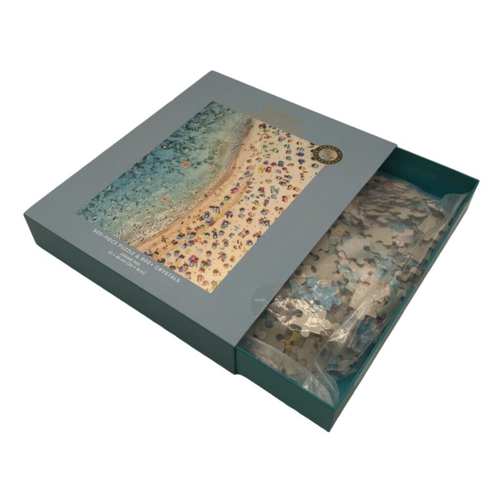 Hinkler Sandy Beach Crystal Edition 500pc 61x46cm Jigsaw Puzzle w/ 800+ Crystals