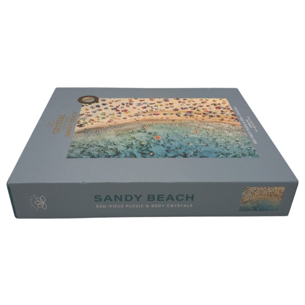 Hinkler Sandy Beach Crystal Edition 500pc 61x46cm Jigsaw Puzzle w/ 800+ Crystals