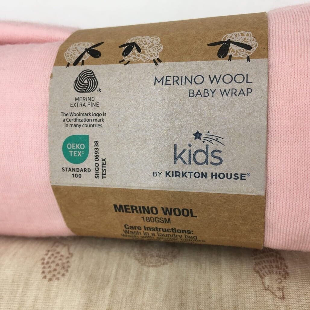 Kirkton House Set of 3 Baby Soft Warm Blankets Australian Merino Wool Wraps NEW