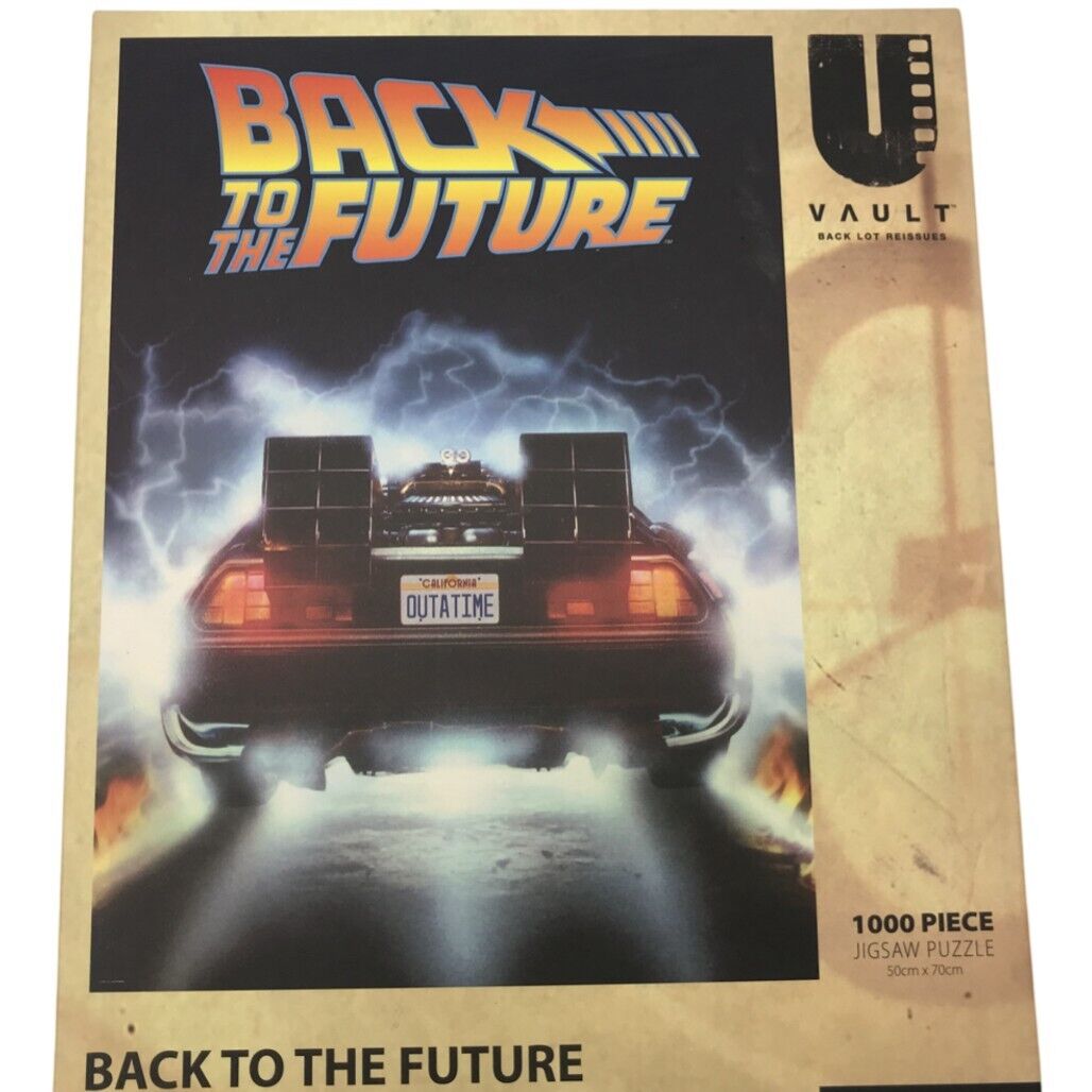 UVault Back to the Future The Delorean 1000pc 50x70cm Jigsaw Puzzle Ages 15+ Yrs