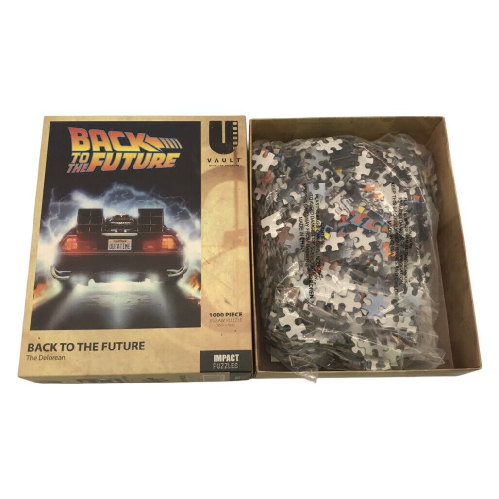 UVault Back to the Future The Delorean 1000pc 50x70cm Jigsaw Puzzle Ages 15+ Yrs