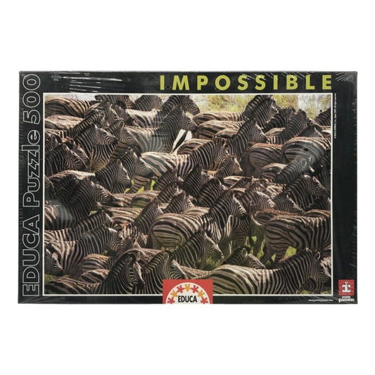 Educa Herd of Zebras 14138 Impossible 500pc 48X34cm Jigsaw Puzzle Passion NEW