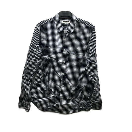 Sample Jeanswest Men Navy Blue Checkered Shirt with Two Pocket Size L NEW