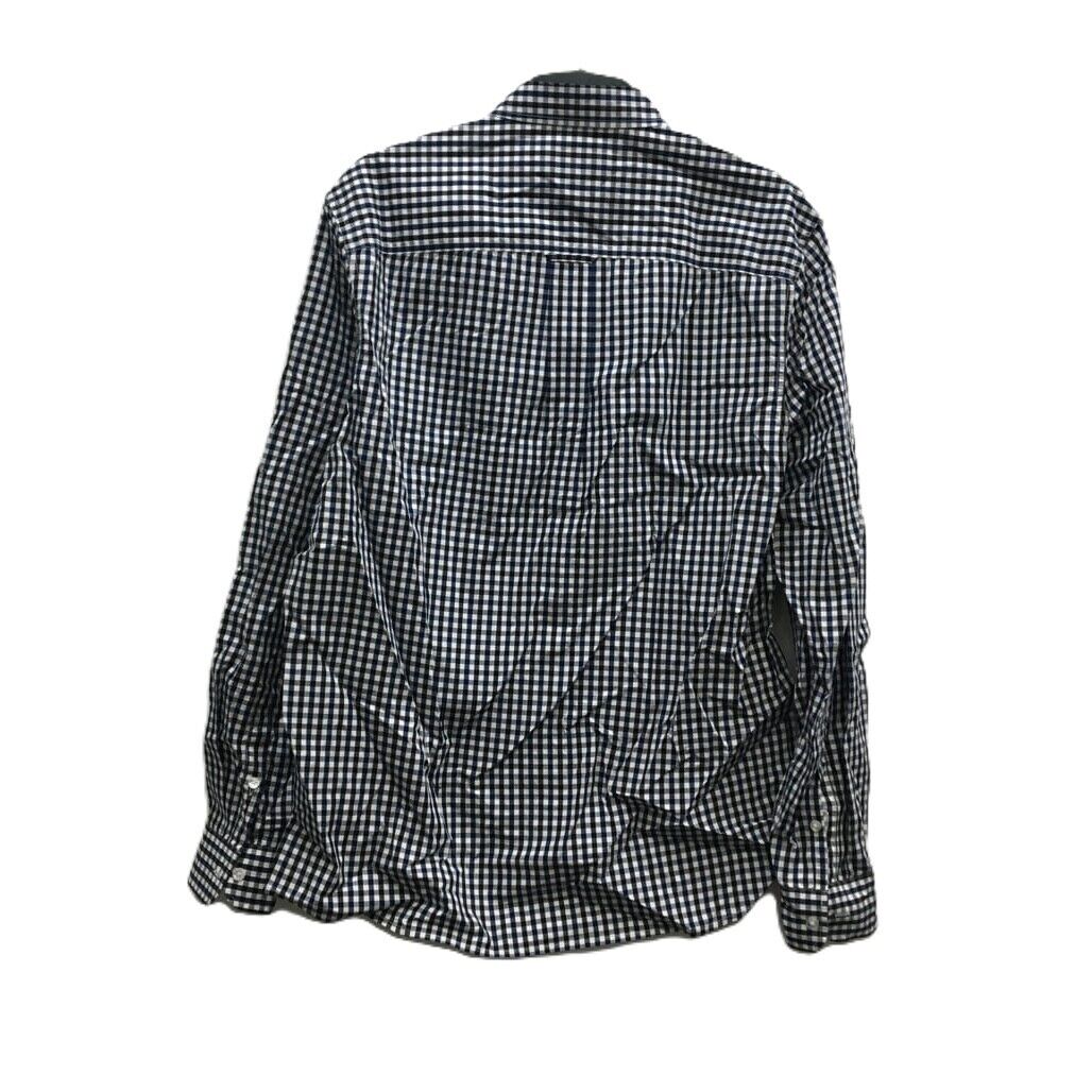 Sample Jeanswest Men Navy Blue Checkered Shirt with Two Pocket Size L NEW