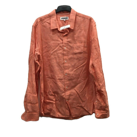 Sample Jeanswest Men Salmon Linen Long Sleeve Shirt with One Pocket Size L NEW
