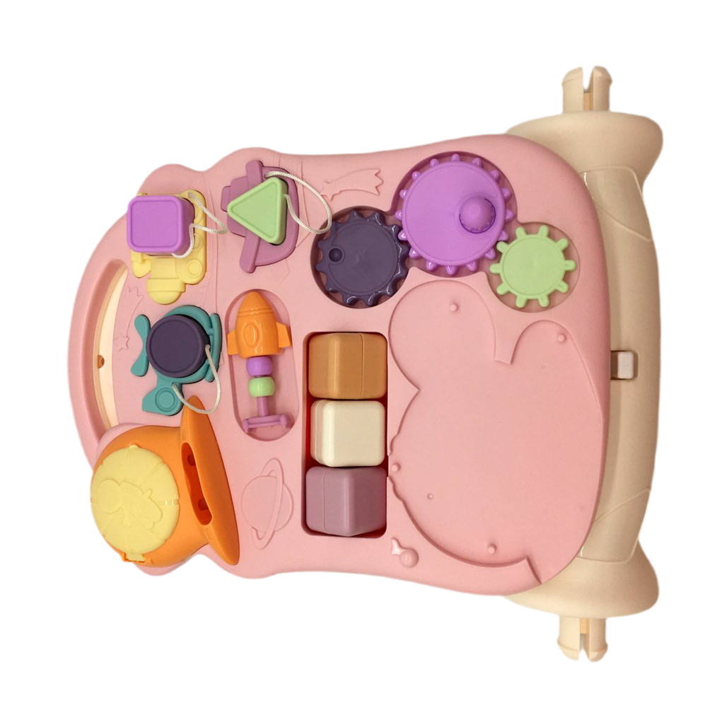 Cute Stone 2-in-1 Pink Multifunctional Baby Walker & Activity Table DEMO