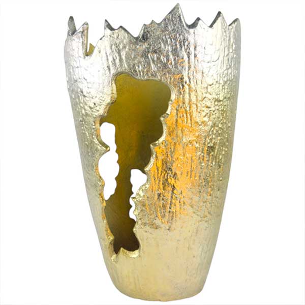 Handmade Luxury Gold Cone Vase Collection  Versatile Interior Statement Decor NEW