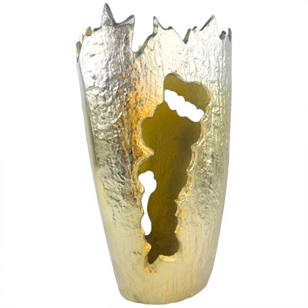 Handmade Luxury Gold Cone Vase Collection  Versatile Interior Statement Decor NEW