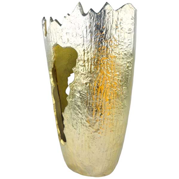 Handmade Luxury Gold Cone Vase Collection  Versatile Interior Statement Decor NEW