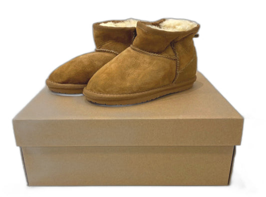 Ex-Display Ugg Classic Style Brand Slipper Boots Chestnut Kids Sz Aus 12